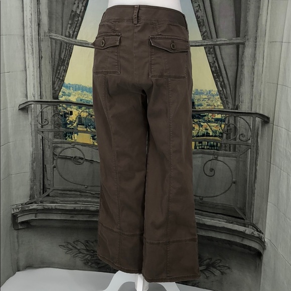 Isda & Co Perfect Olive Khaki Crop Pants Size 10 - Picture 4 of 7